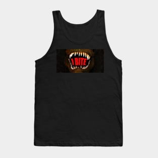 I bite face mask design Tank Top